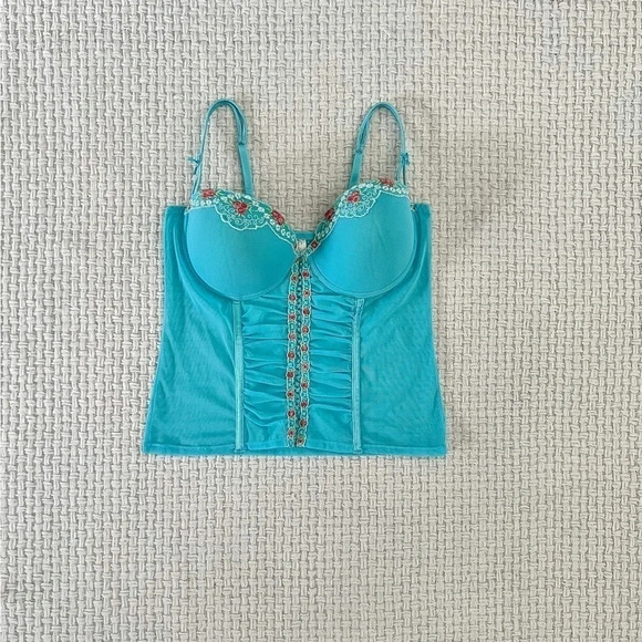 Y2k Secret Treasures Coquette Bustier Crop Top - Picture 3 of 6